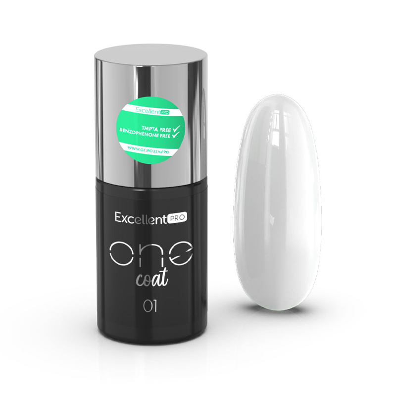 Gel lak One Coat 01 – bílý 7g