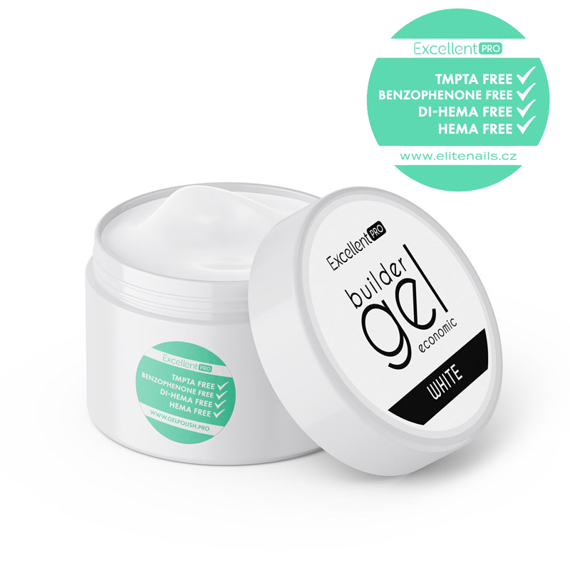 UV/LED stavební gel Economic White 15ml
