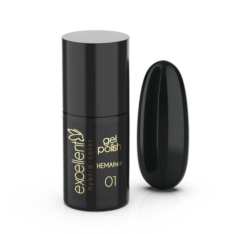 Gel lak 01 – černý 5ml
