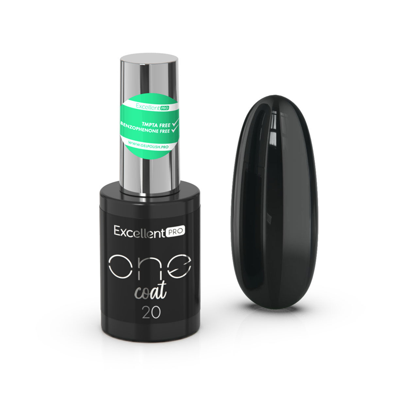 Gel lak One Coat 20 – černý 11g