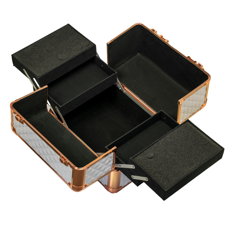 KOSMETICKÝ KUFR XL - ROSE GOLD, EXCELLENT PRO 