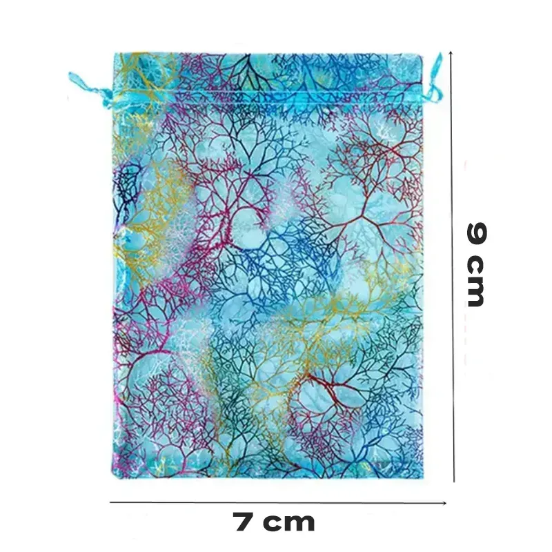 ORGANZA TAŠTIČKA - MODRÁ