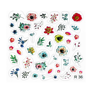 NÁLEPKY NA NEHTY 3D - R36