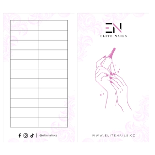 OBJEDNÁVÁCÍ KARTIČKA ELITE NAILS PRO KLIENTY - 5ks
