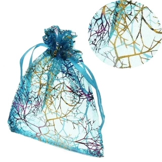 ORGANZA TAŠTIČKA - MODRÁ