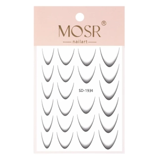 Nálepky na francouzskou manikúru – French Ombré Black