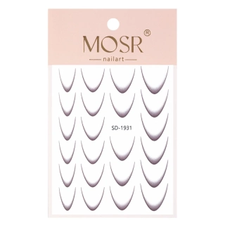 Nálepky na francouzskou manikúru – French Ombré Brown